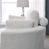 [Video] Welike Swivel Accent Barrel Modern Sofa Lounge Club Big Round Chair with Storage Ottoman Linen Fabric for Living Room Hotel with Pillows,Teddy