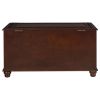 Deep Tobacco Flip Open Storage Cedar Chest
