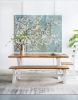18.5" x 59" Saison White Cherry Blossom Canvas Print, Wall Decor for Living Room Bedrrom Entryway Office, Set of 4