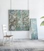 18.5" x 59" Saison White Cherry Blossom Canvas Print, Wall Decor for Living Room Bedrrom Entryway Office, Set of 4