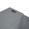 Twin Size Daybed with Storage Arms, Trundle and Charging Station, Gray