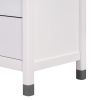 3-Pieces Bedroom Sets Full Size House Bed with Storage Headboard, Wooden Nightstand and Storage Dresser,Gray