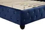 Sophia Queen 5 Pc Upholstery Bedroom Set Made With Wood in Blue