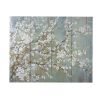18.5" x 59" Saison White Cherry Blossom Canvas Print, Wall Decor for Living Room Bedrrom Entryway Office, Set of 4