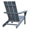 Outdoor Adirondack Chair Set of 2 and Table Set,HDPE All-weather Fire Pit Chair, Ergonomic Design Patio Lawn Chair for Outside Deck Garden Backyard Ba