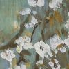 18.5" x 59" Saison White Cherry Blossom Canvas Print, Wall Decor for Living Room Bedrrom Entryway Office, Set of 4