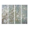 18.5" x 59" Saison White Cherry Blossom Canvas Print, Wall Decor for Living Room Bedrrom Entryway Office, Set of 4