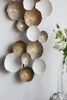 39.5" x 18" Metal Contemporary Wall Decor Accent, Large Hanging Sculpture for Bedroom Entryway Living Room