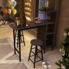 Multi Function 3-Piece Counter Height Dining Table Set