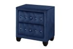 Sophia Queen 5 Pc Upholstery Bedroom Set Made With Wood in Blue
