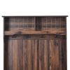 U-Can Hall Tree with 4 Hooks and Hinged Lid, Coat Hanger, Entryway Bench, Storage Bench, 3-in-1 Design, 69INCH, for Entrance, Hallway