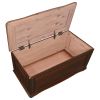 Deep Tobacco Flip Open Storage Cedar Chest
