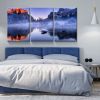 3 Panels Framed Nature Landscape Canvas Wall Art Decor,3 Pieces Mordern Canvas Decoration Painting for Office,Dining room,Living room, Bedroom Decor-R