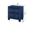 Sophia Queen 5 Pc Upholstery Bedroom Set Made With Wood in Blue