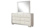 Madison King 5pc Upholstery Bedroom Set Made with Wood in Beige
