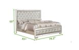Madison King 5pc Upholstery Bedroom Set Made with Wood in Beige