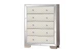 Madison King 5pc Upholstery Bedroom Set Made with Wood in Beige