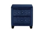 Sophia Queen 5 Pc Upholstery Bedroom Set Made With Wood in Blue
