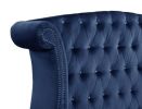 Sophia Queen 5 Pc Upholstery Bedroom Set Made With Wood in Blue