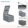 10-Piece Outdoor Sectional Half Round Patio Rattan Sofa Set, PE Wicker Conversation Furniture Set for Free Combination, Light Gray