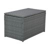 10-Piece Outdoor Sectional Half Round Patio Rattan Sofa Set, PE Wicker Conversation Furniture Set for Free Combination, Light Gray